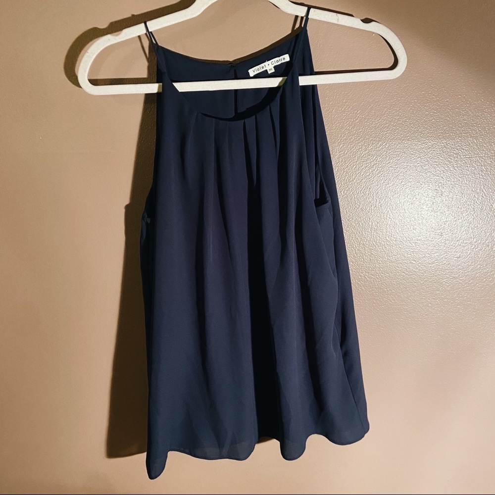 Navy Blouse Tank